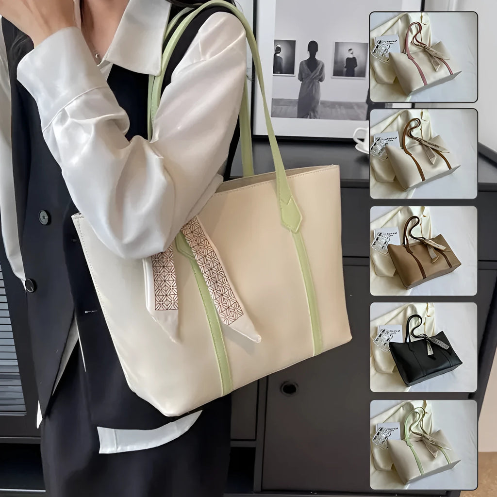 Women's soft bucket shoulder bag in various colours showing crossbody strap and zippered compartment