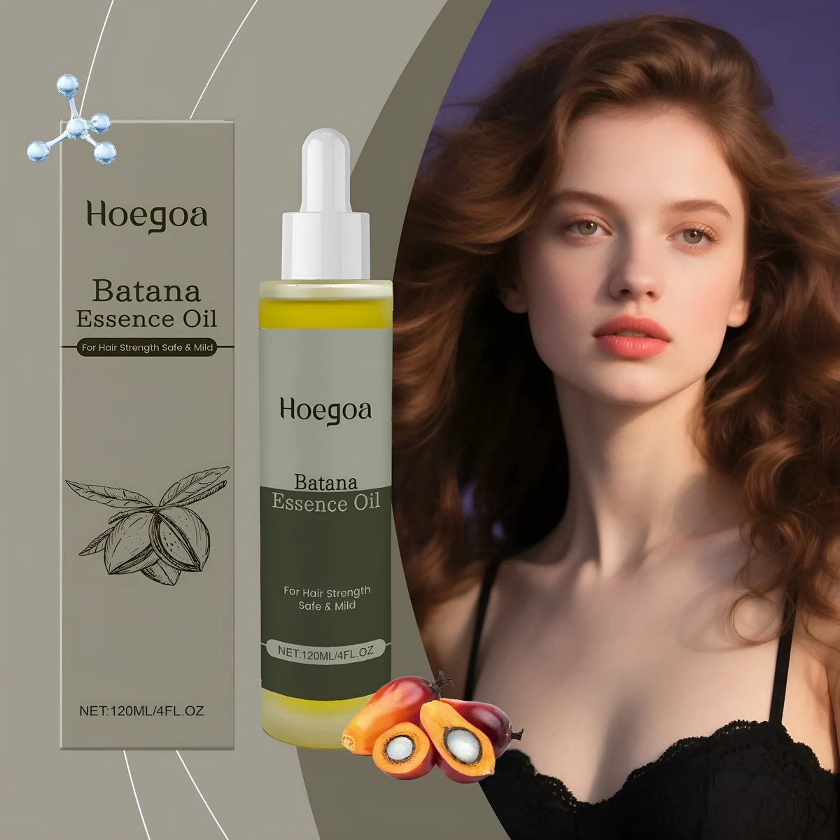 Platthana Secret Hair Essential Oil 120ml bottle with ginger and rosemary formulation