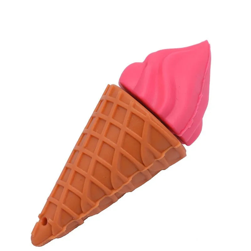 Pink ice cream design USB flash drive with solid-state storage capacities from 4GB to 128GB