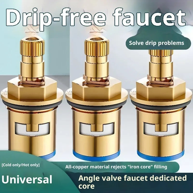 Faucet valve spool, copper 4 points quick opening iron core, general-purpose replacement part