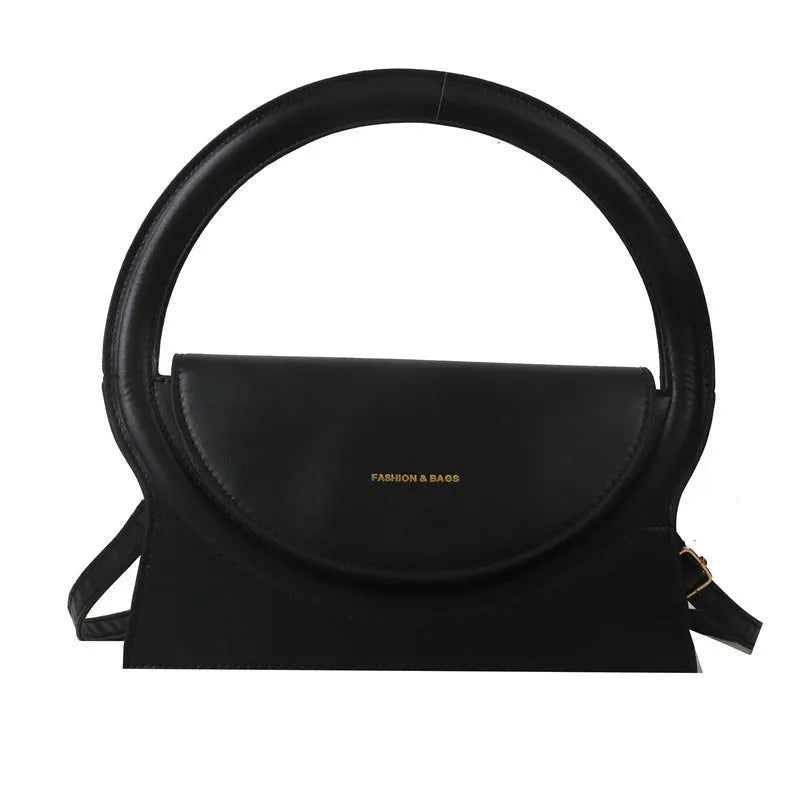 Horizontal square PU leather shoulder messenger bag with internal mobile phone pocket in colour options