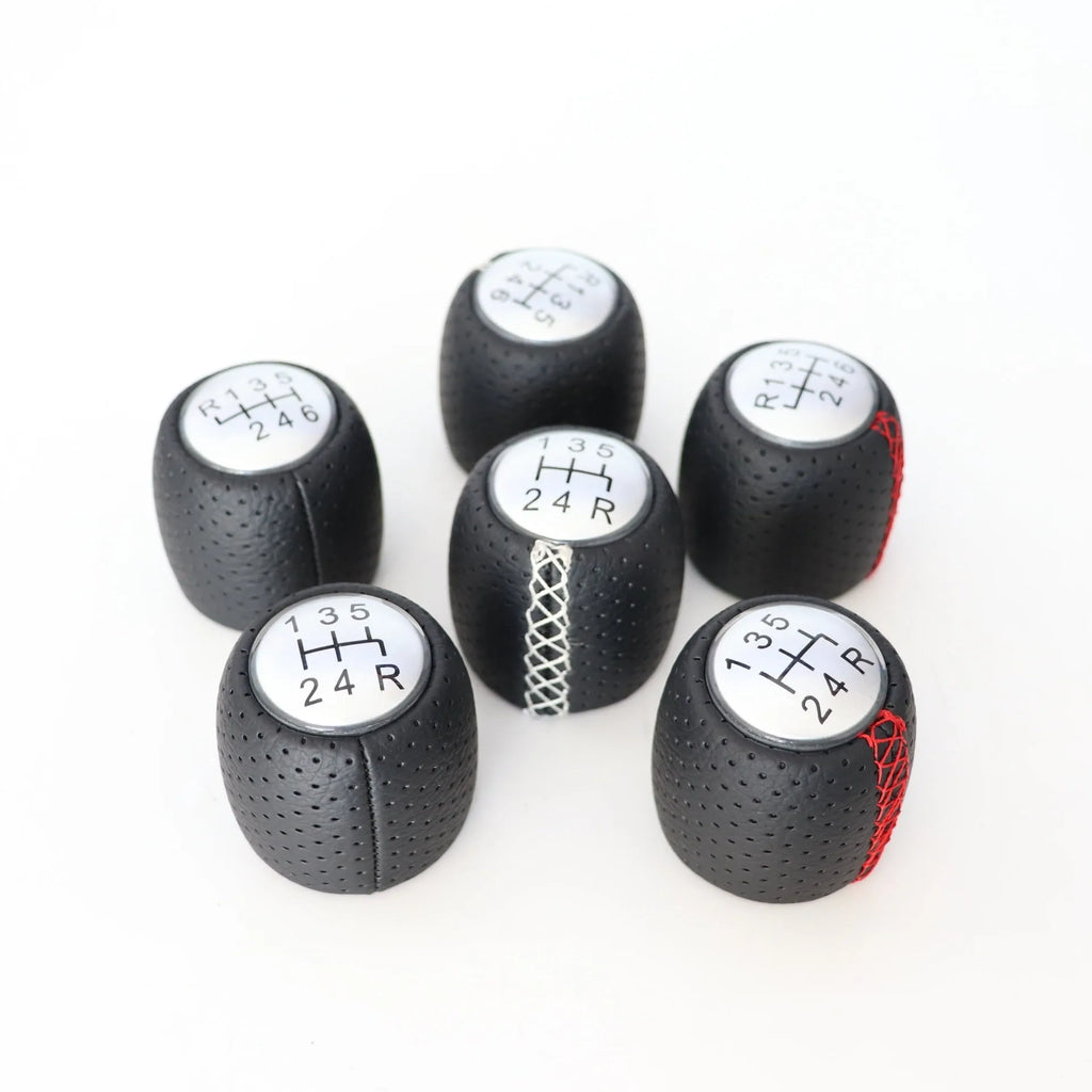 Alpha vehicle sewn wrapped leather perforated handball gear with matte cover