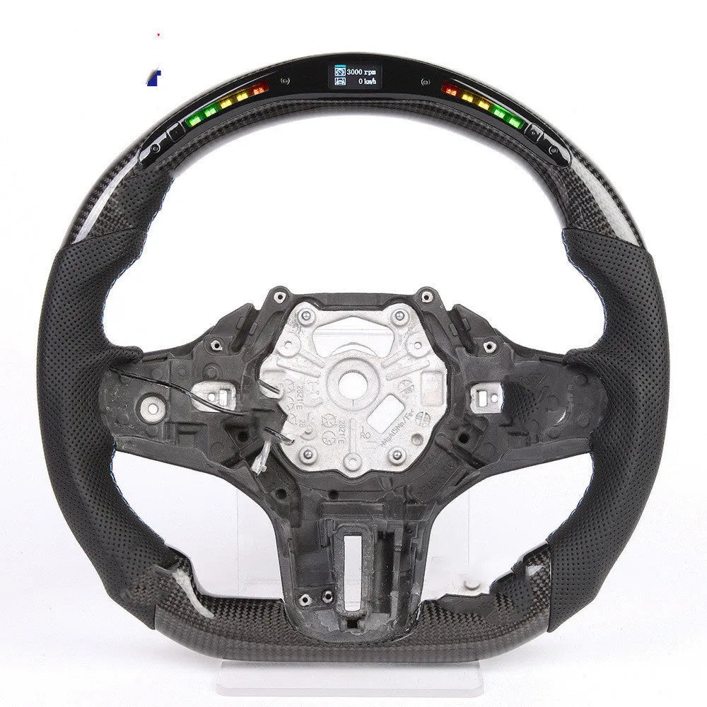 Carbon fibre LED intelligent steering wheel with heating function for BMW X3 and X5 models