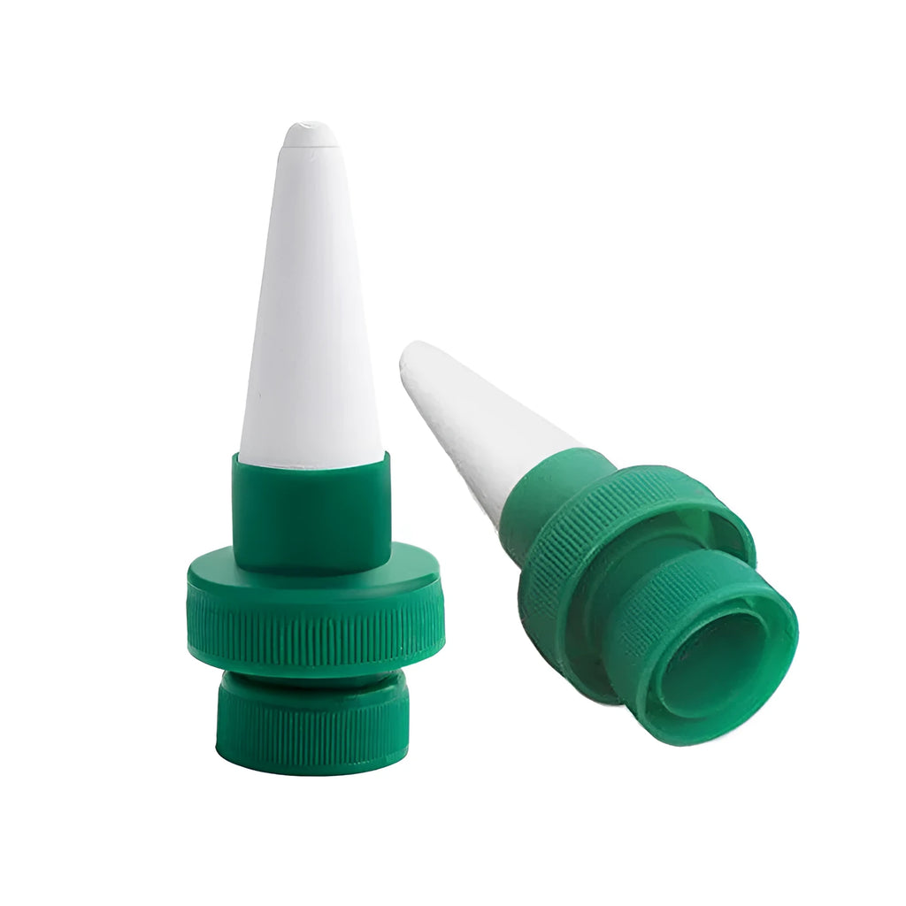 Green ceramic plant watering dripper for cola bottle irrigation system