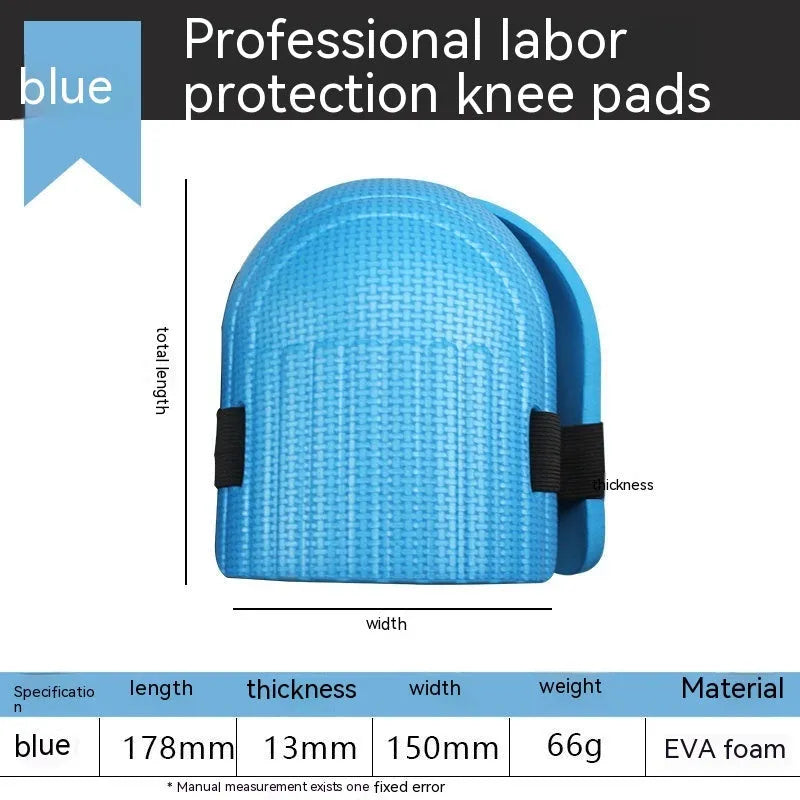 Pair of EVA foam kneepads in chosen colour for construction and repair work