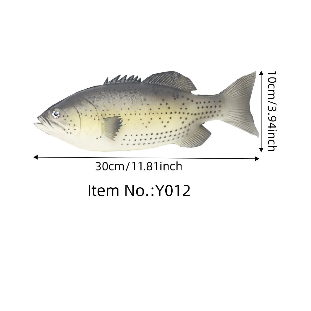 Three PU simulated fish ornaments showing yellow-fin tuna, small tuna and flower fish ocean creature models