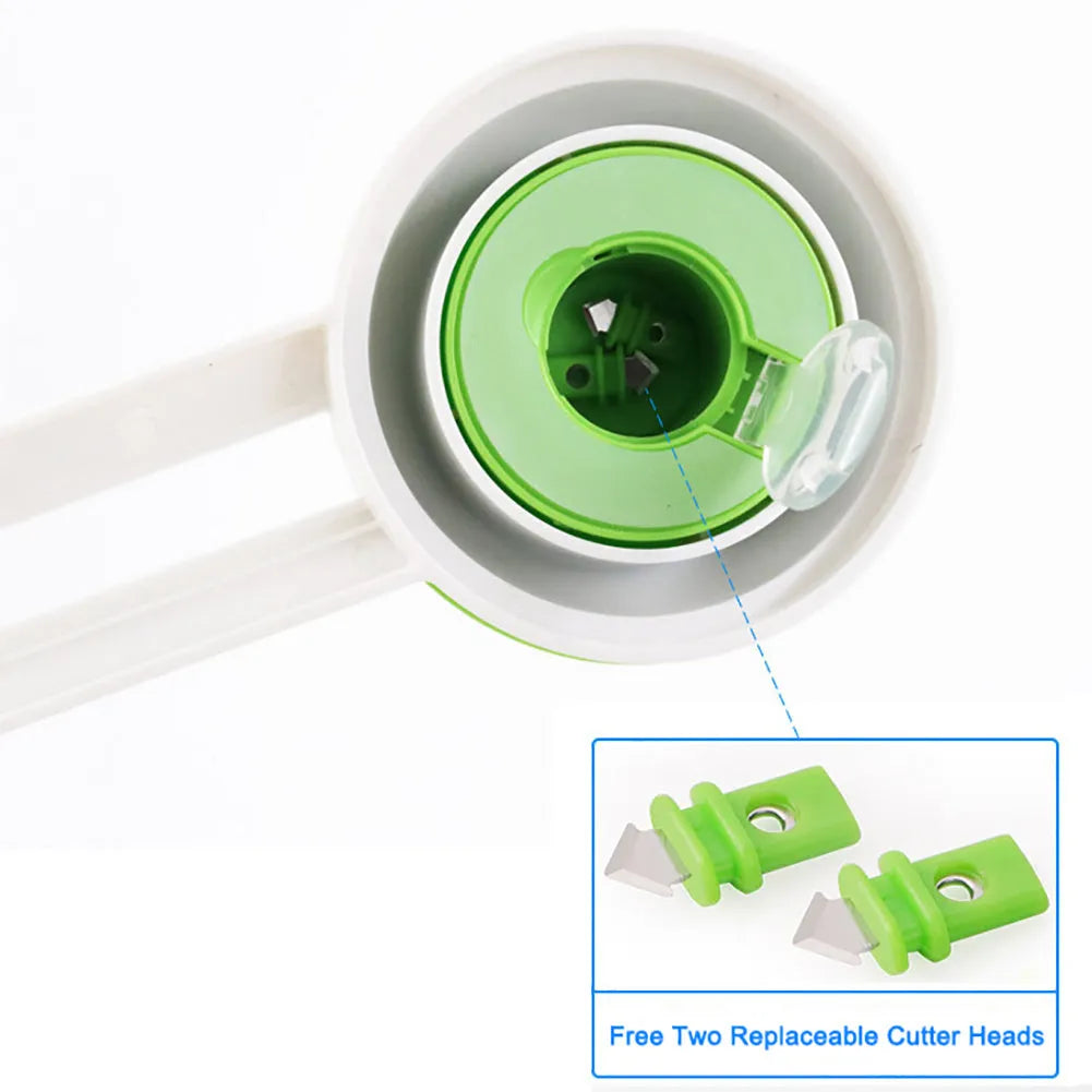 Plastic round paper cutter in green colour for A3 paper cutting