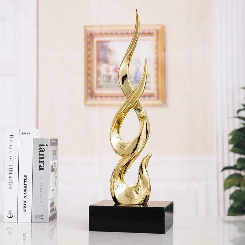 Handmade resin high-rise festival decoration ornament in modern style with colour options