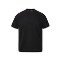 Women's loose fit short sleeve top with air layer stitching texture in polyester fabric