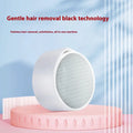 Nano glass 2-in-1 style epilator and dead skin remover foot grinder device.