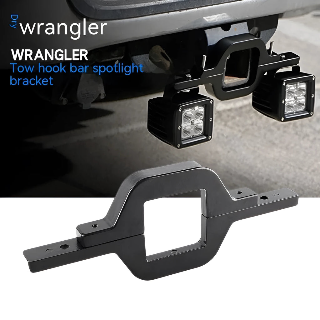 Black aluminium alloy LED reverse lamp bracket for Wrangler Jeep vehicle