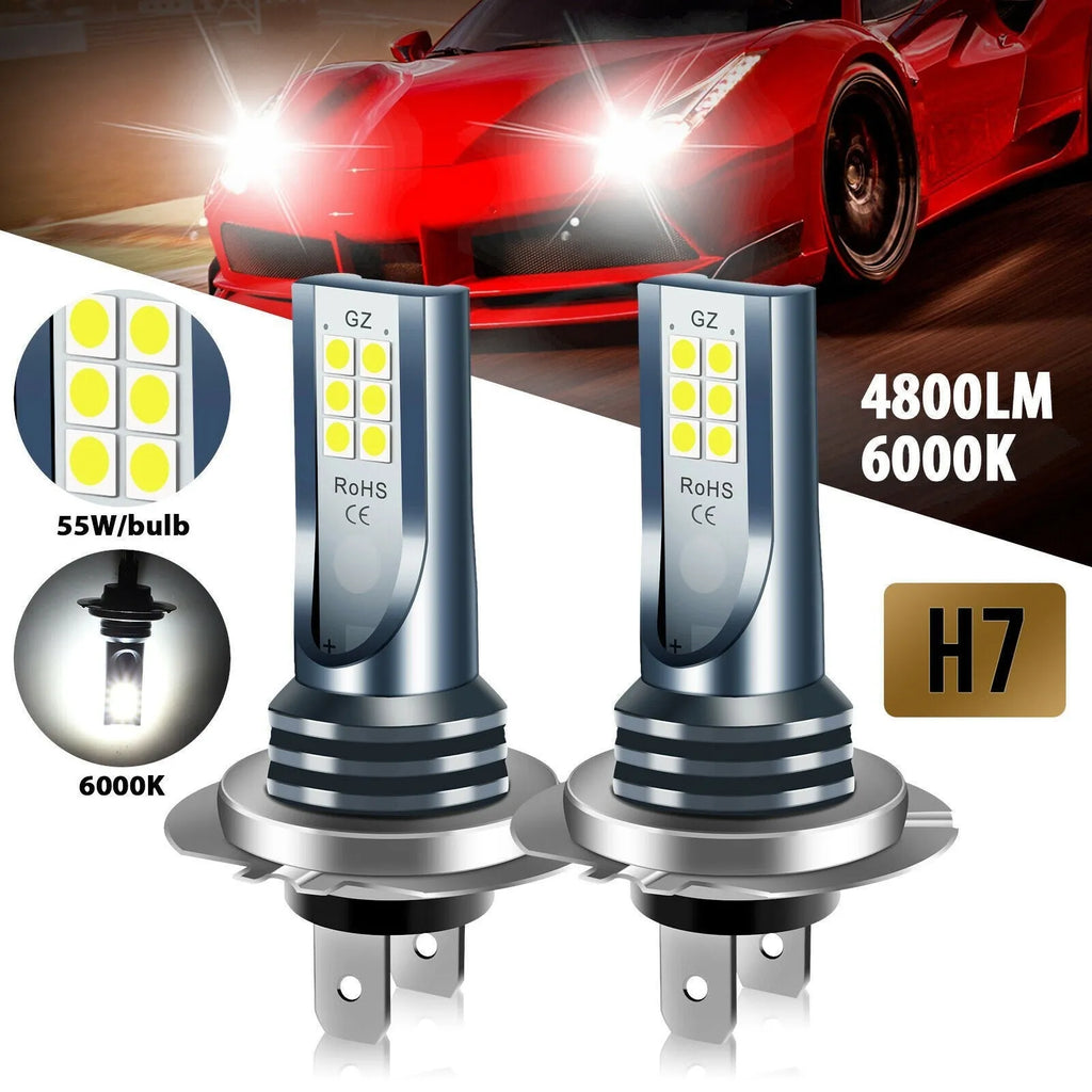 12 SMD LED automotive fog light bulb with aviation aluminium housing measuring 6.0 x 1.8 cm