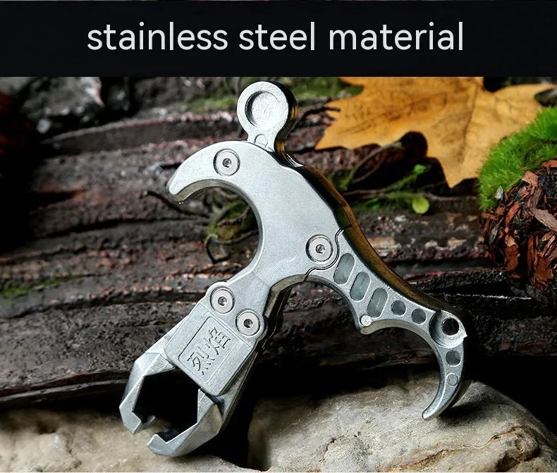 Alloy archery release aid showing two-axis harpoon clip mechanism for bowstring engagement