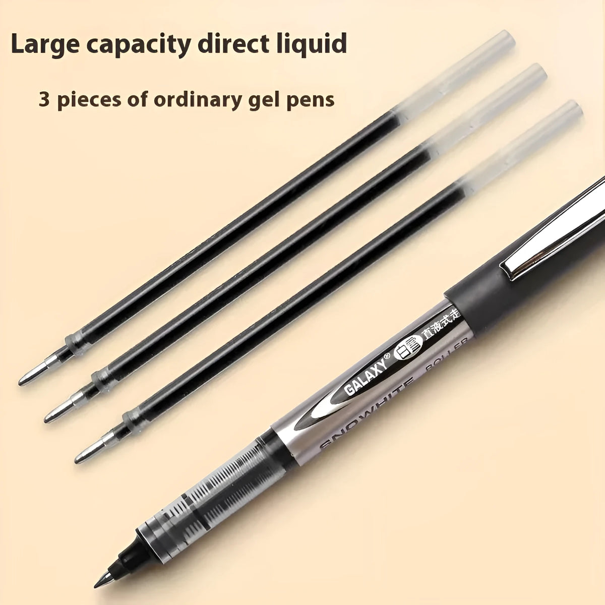 Pack of 12 black, blue, ink blue, and red 0.5mm fine point signature pens with quick-drying ink