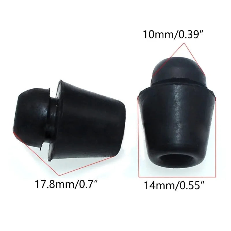 10-piece automobile buckle rubber buffers in X16 colour for machine cover and trunk shock absorption