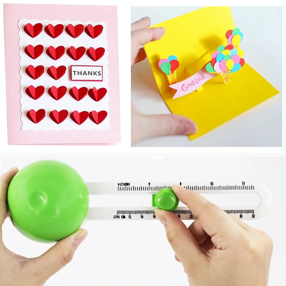 Plastic round paper cutter in green colour for A3 paper cutting