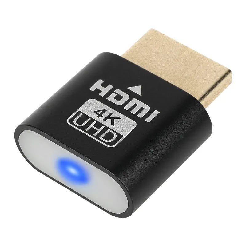 HDMI graphics card dummy plug virtual display in multiple colour finishes with 26.5mm wireless design
