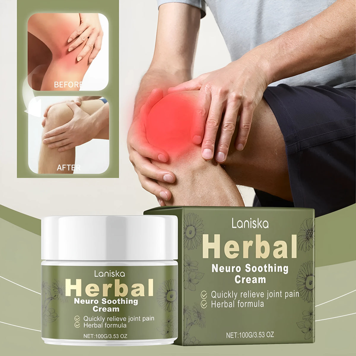 Improve Comfort External Body Care Cream 100g tube with Arnica, pepper and mugwort root ingredients