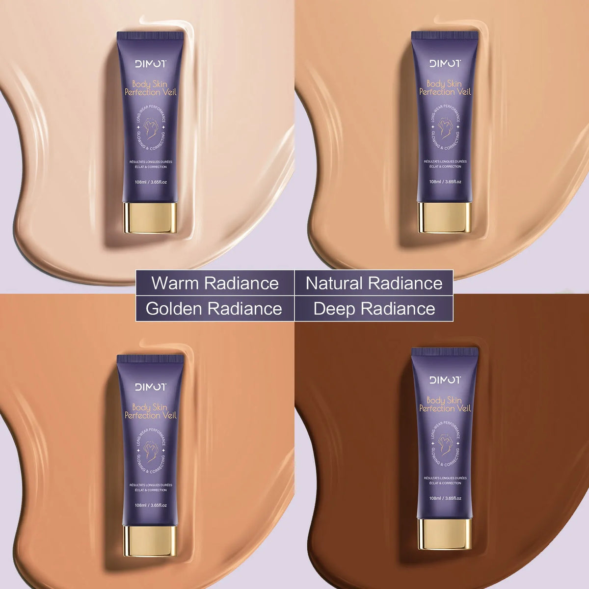 108ml bottle of waterproof body concealer cream with an application brush for covering tattoos and birthmarks.