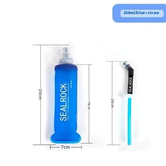 Flexible plastic portable drinking straw for sports like mountain biking and climbing