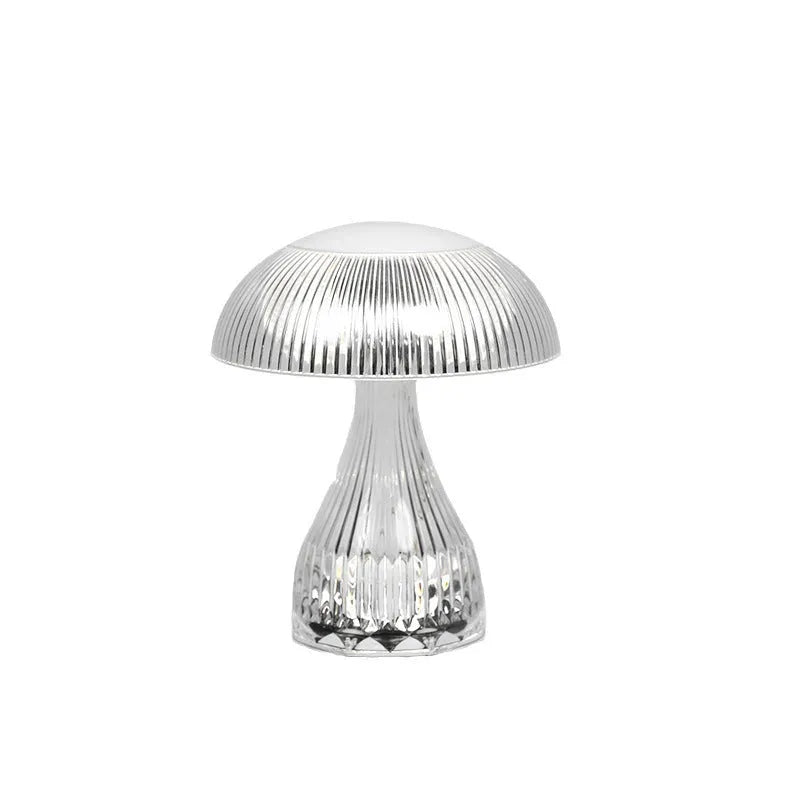 Small rechargeable touch night lamp with three-colour LED light measuring 20x16cm