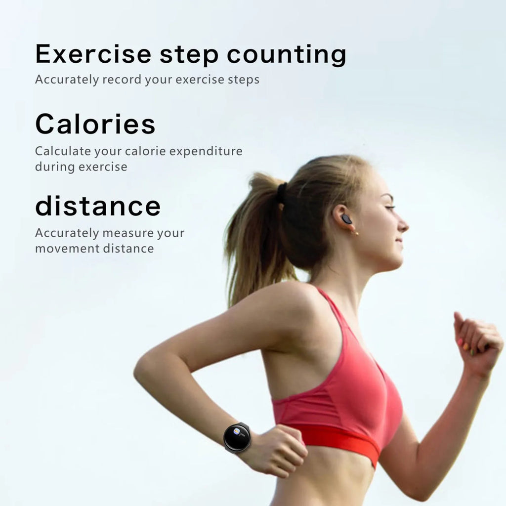 Black smart bracelet and Bluetooth earphone combination device with detachable design
