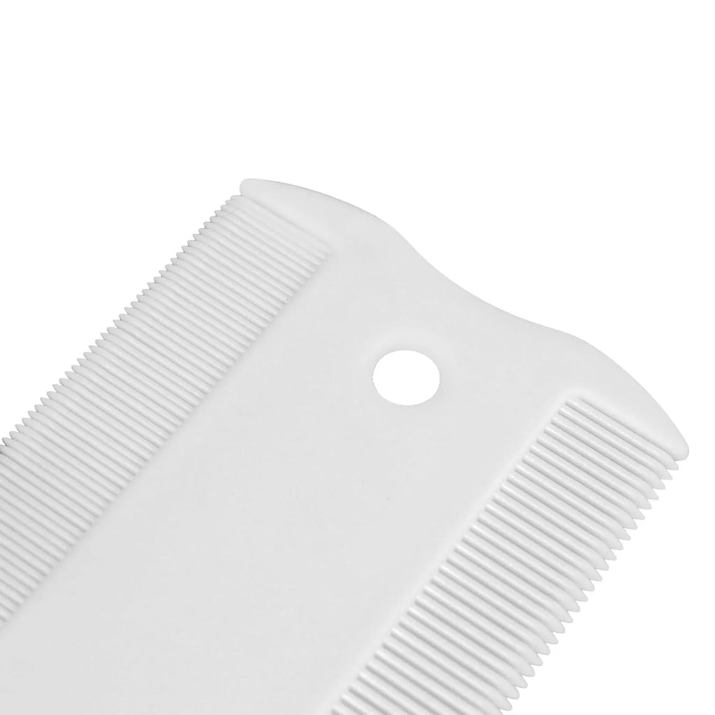 Double sided dense tooth flea comb for cats and dogs measuring 5cm in length for removing fleas and tear stains