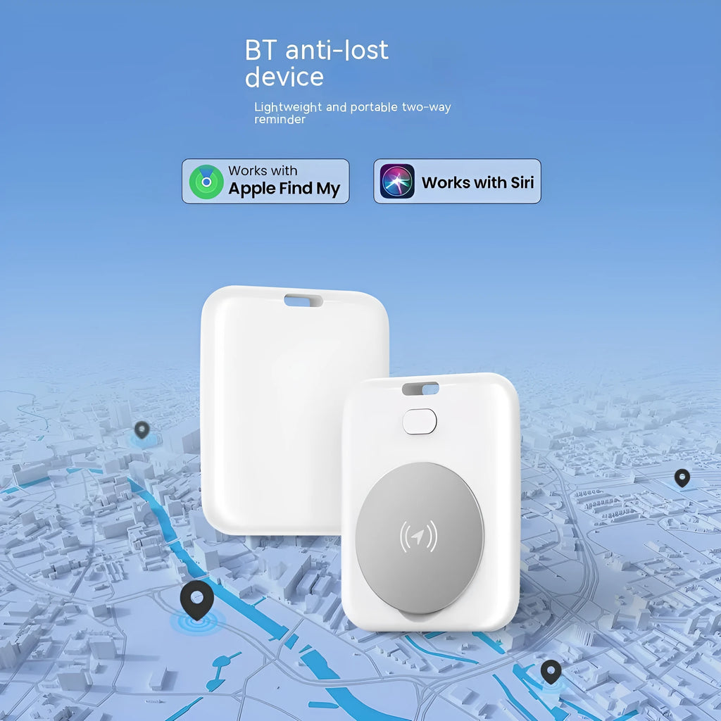 White ABS plastic pet tracking device for Apple iOS with portable design