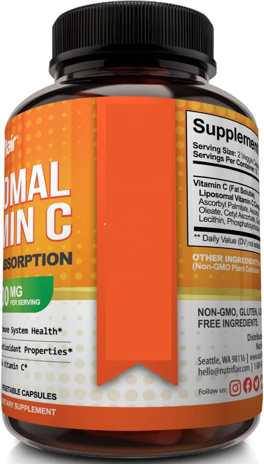 Box of VC Vitamin C capsules for adults containing 180 tablets with vitamin C as the main raw material.