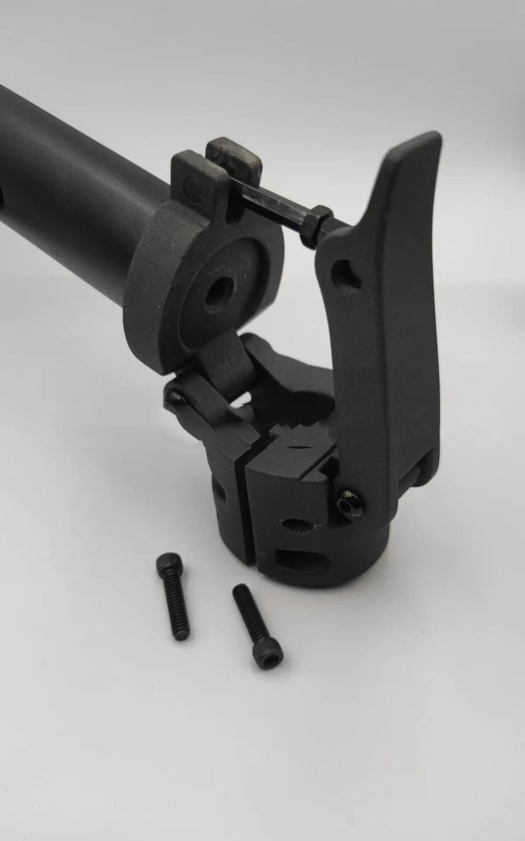Black folding upright pole accessory for No. 9 electric scooter
