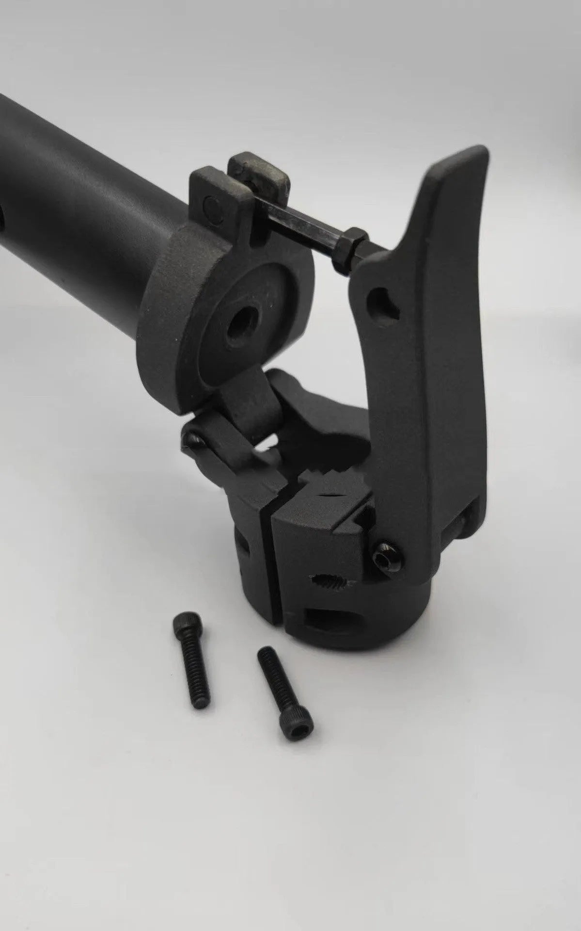 Black folding upright pole accessory for No. 9 electric scooter